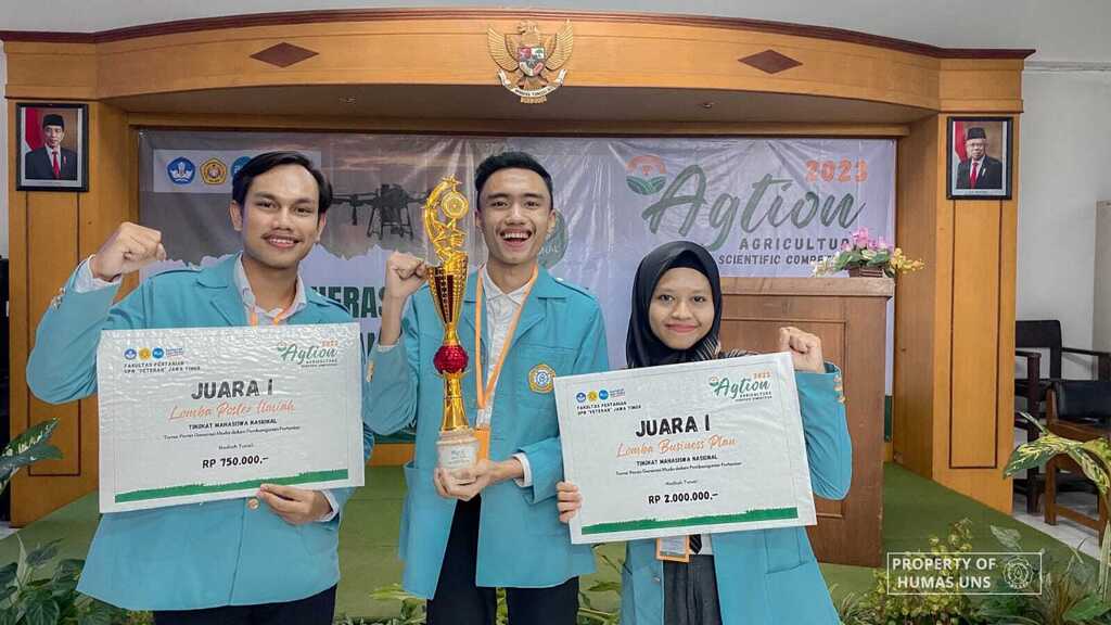 UNS Agribusiness Student Becomes Overall Champion of Agtion 2023 at UPN Veteran East Java
