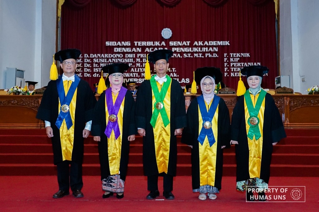 UNS Rector Inaugurates Five New Professors