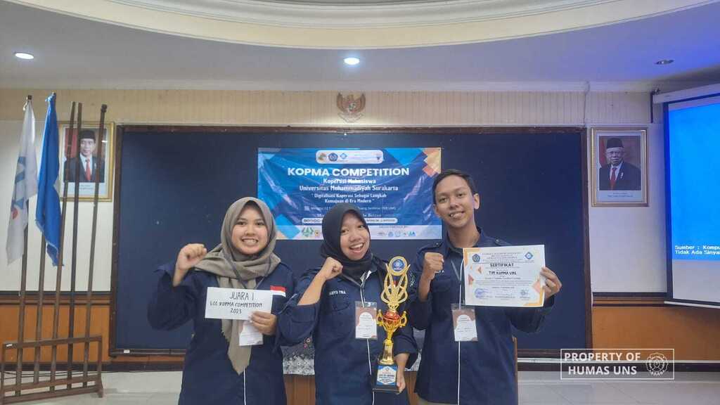 UNS Kopma Team Wins 1st Place in LCC Kopma Competition for Central Java