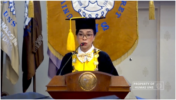 UNS Acting Rector's Message to Graduates Knowledge is Power, but Character is More