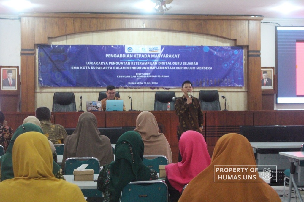 UNS History Education and Learning Research Group Holds Workshop on Strengthening Digital Skills for Senior High School History Teachers in Surakarta