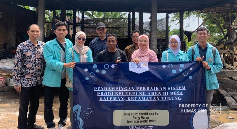 FT UNS Research Team Conducts P2M Program: Enhances Productivity of Palm Flour Industry in Daleman Hamlet, Klaten