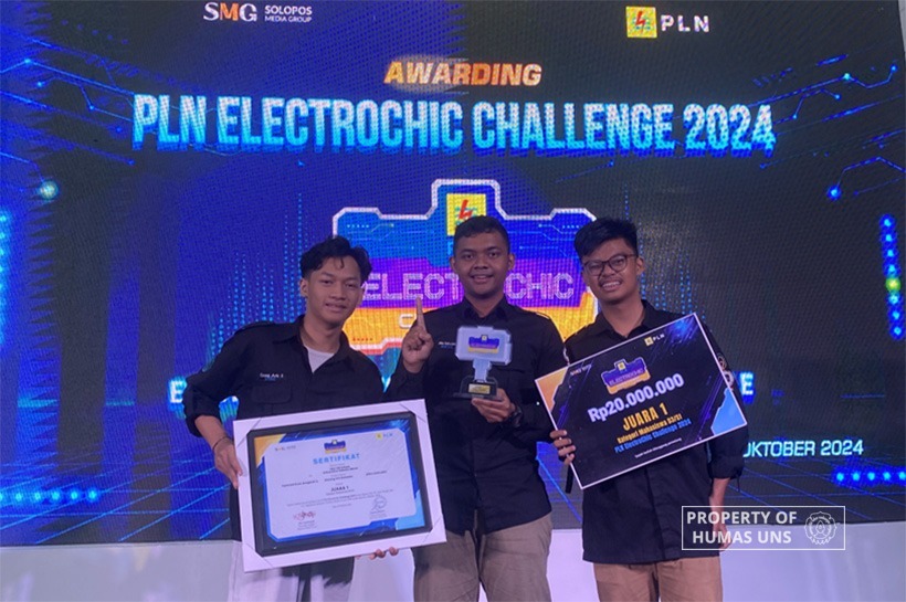UNS Electrical Engineering Students Win First Place in PLN ElectroChic Challenge 2024