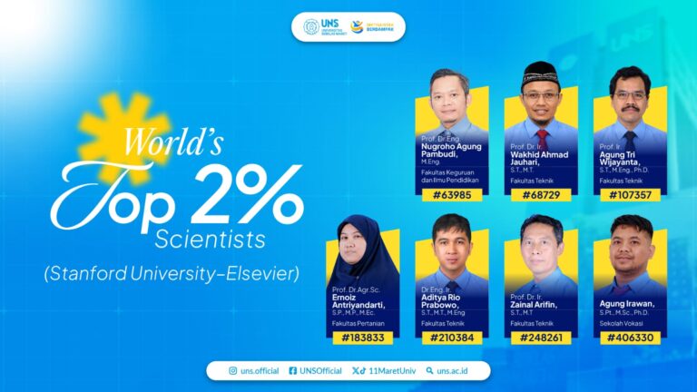 Seven UNS Lecturers Named in the World's Top 2% Scientists List (Stanford/Elsevier) 2026