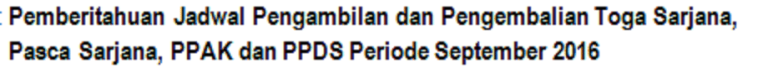 pengambilan toga
