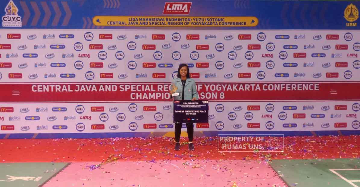 Anggepy Mulan Sari, Mahasiswa UNS Peraih Juara 3 Tunggal Putri LIMA Badminton Berturut-turut