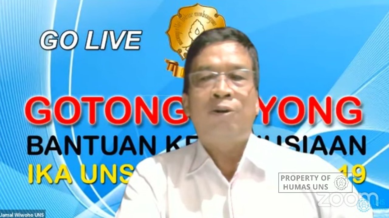 IKA UNS Launching Kegiatan Gotong Royong Peduli Covid-19