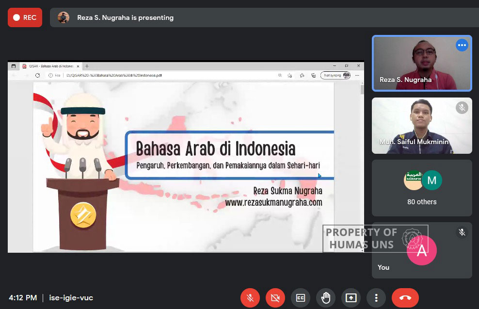 Dosen Sastra Arab UNS Ulas Fenomena Bahasa Arab di Indonesia