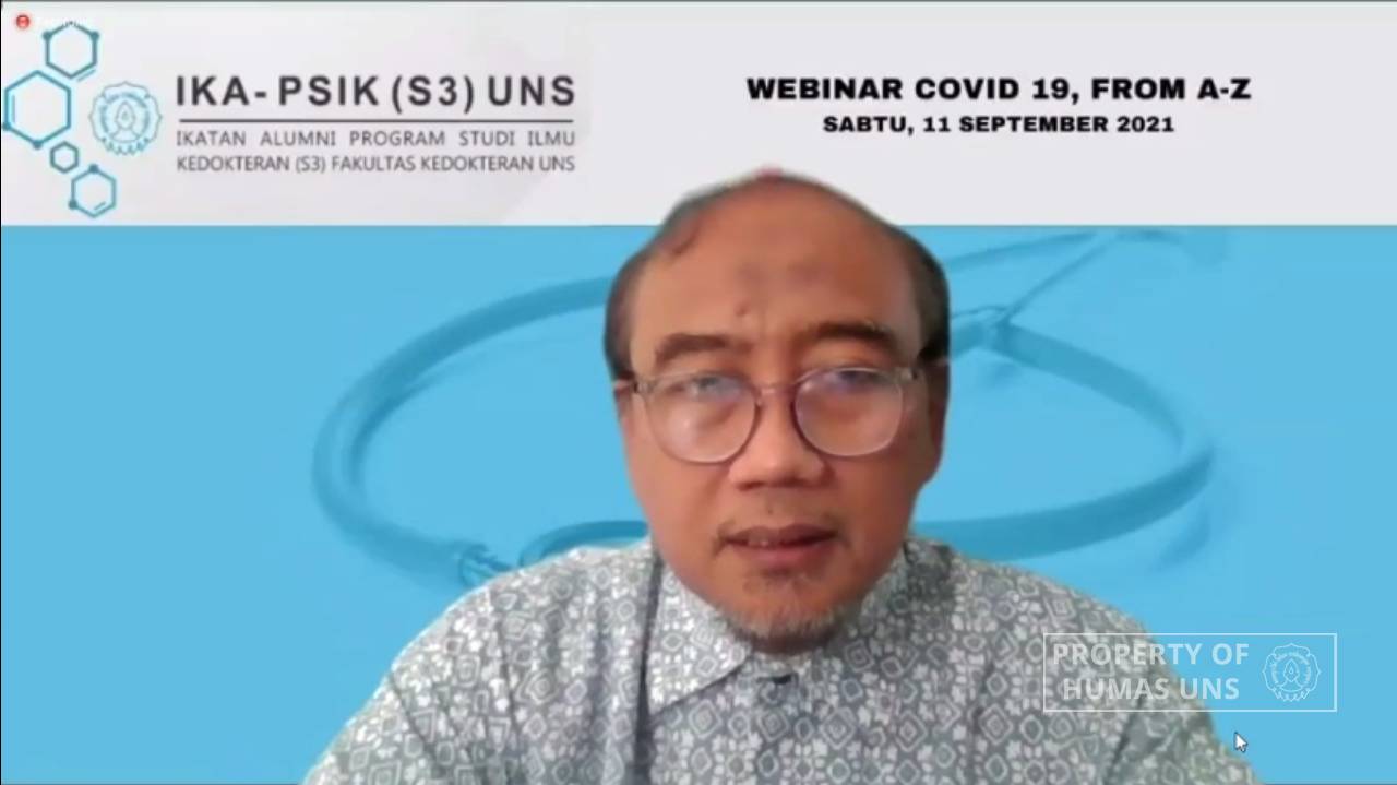 IKA Prodi S-3 Ilmu Kedokteran FK UNS Diskusikan Covid-19 Melalui Webinar