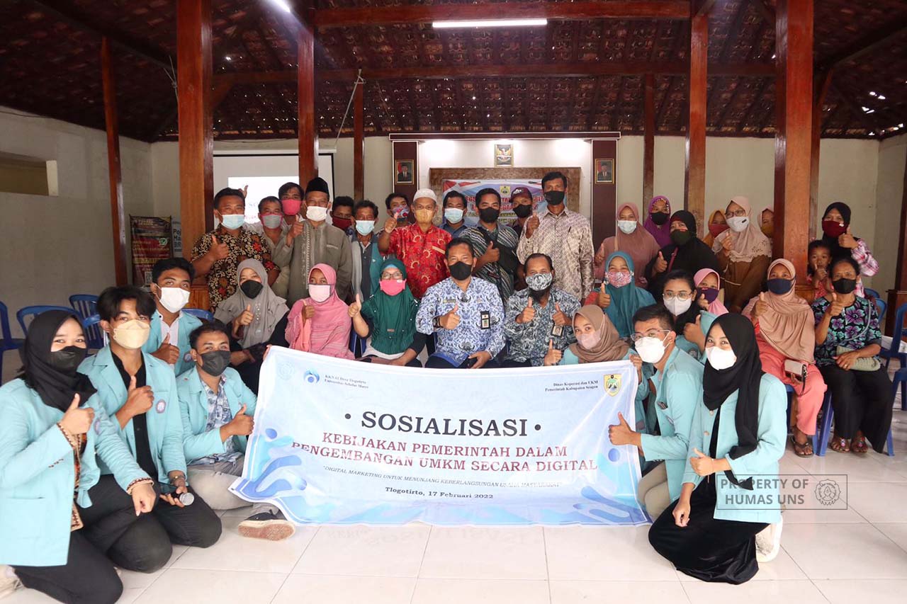 Tim KKN 61 UNS Berikan Sosialisasi Pengembangan Digital UMKM di Desa Tlogotirto, Sragen