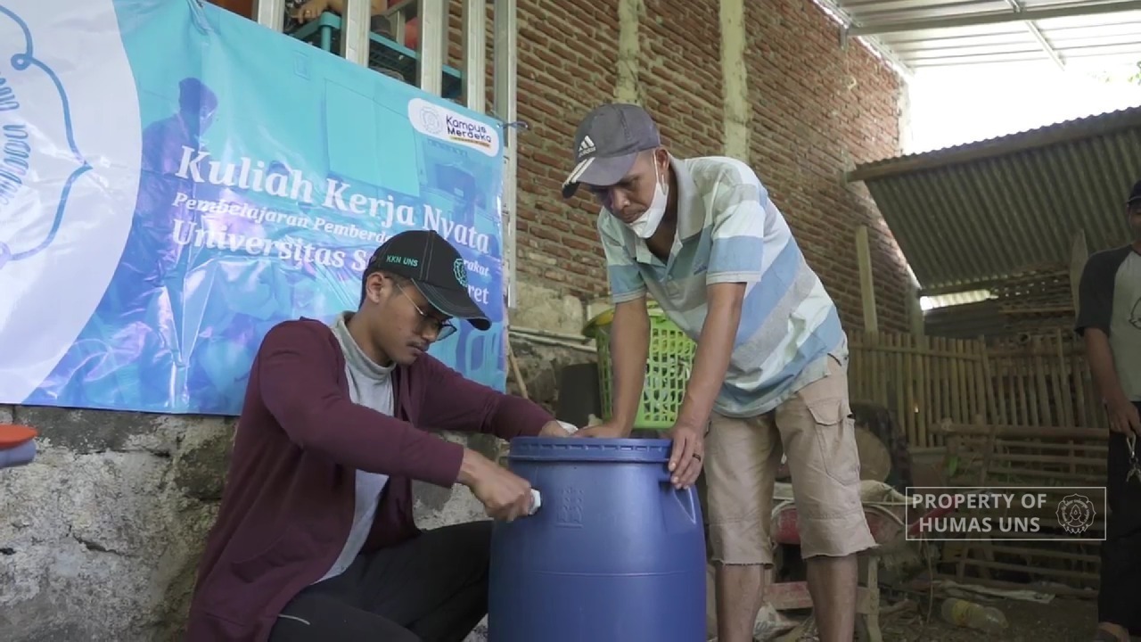 Mahasiswa UNS Ubah Limbah Kotoran Sapi Menjadi Biogas