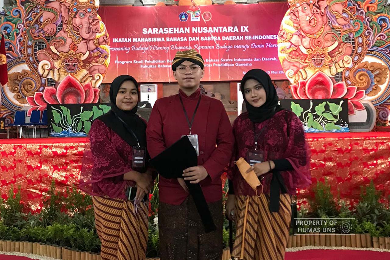 Delegasi UNS Borong Prestasi dalam Sarasehan Nusantara Imbasadi 2022