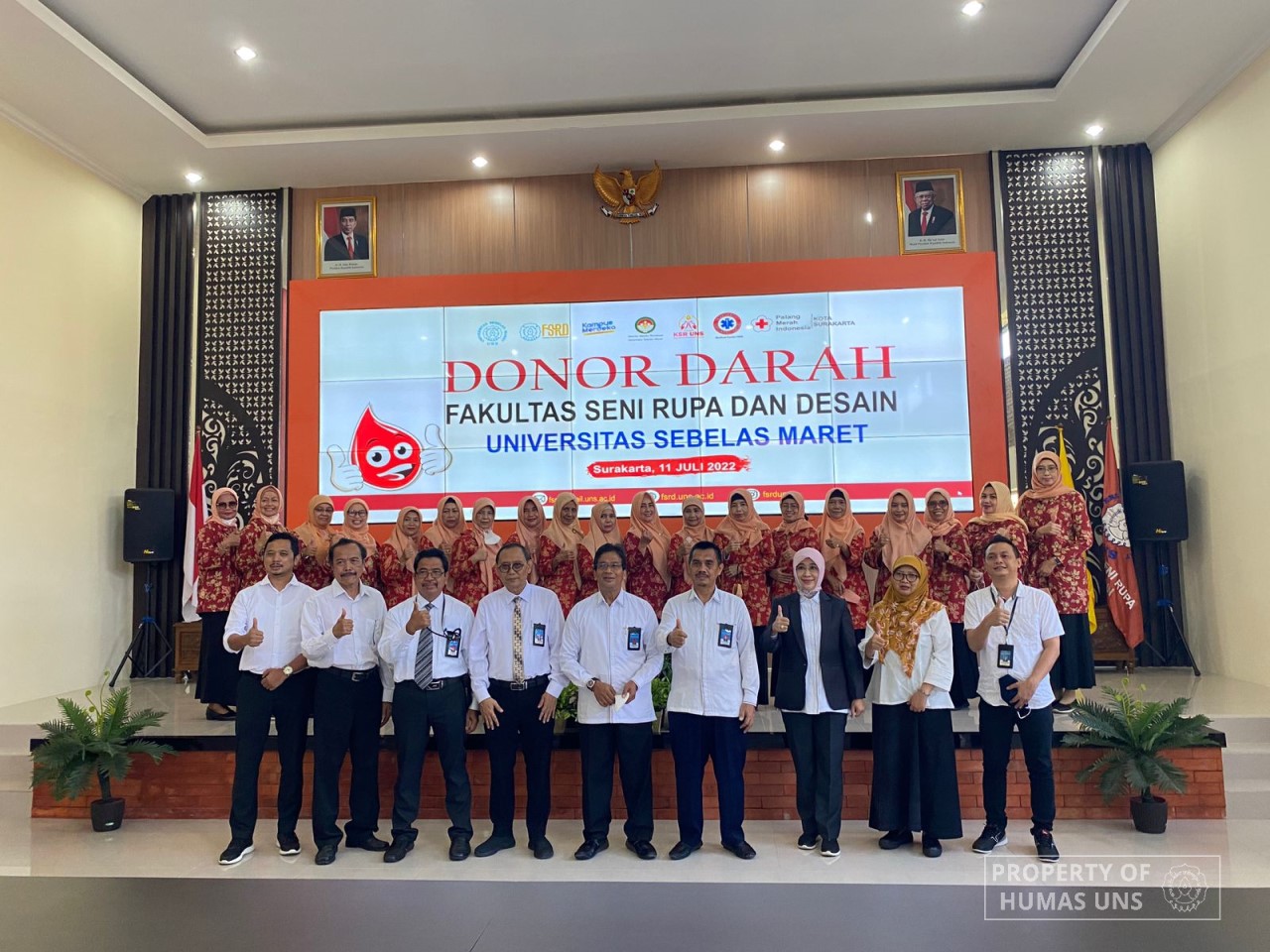 FSRD UNS Menyelenggarakan Donor Darah Rutin Sivitas Akademika