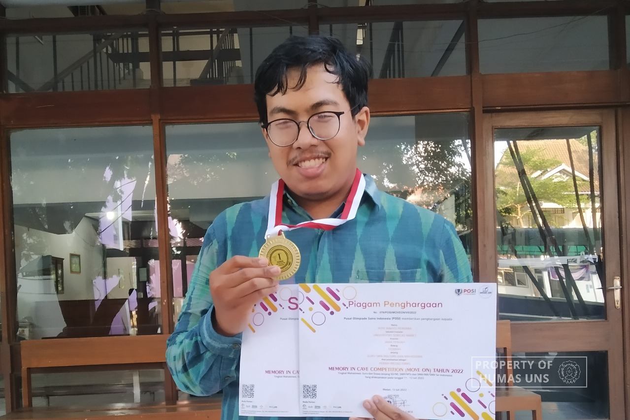 Mahasiswa UNS Raih Juara 2 Sekaligus Medali Emas Bidang Sejarah di Ajang Memory In Cave Competition