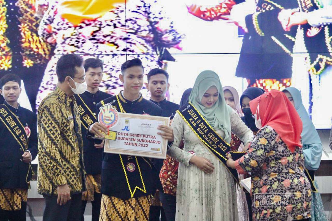Mahasiswa UNS Raih Juara dalam Pemilihan Duta GenRe Kabupaten Sukoharjo 2022