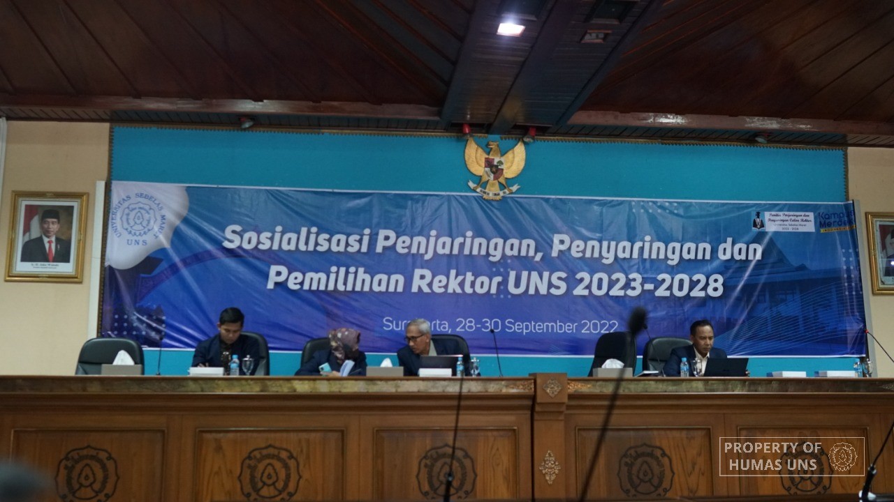MWA UNS Gelar Sosialisasi Penjaringan, Penyaringan dan Pemilihan Rektor Masa Bakti 2023-2028
