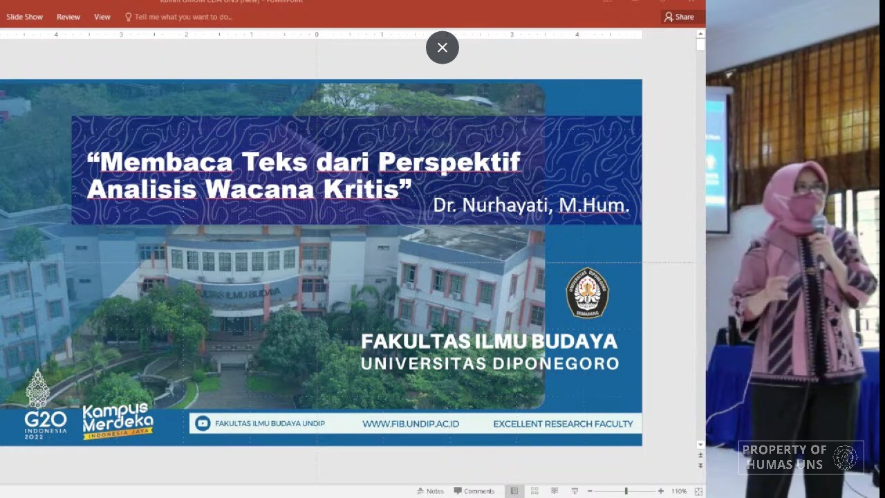 Prodi S-2 Ilmu Linguistik UNS Mengadakan Kuliah Pakar Peran Kajian Bahasa dalam Konteks Digital