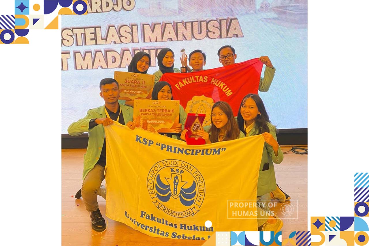 Mahasiswa FH UNS Borong Dua Juara dalam Diponegoro Law Fair 2022