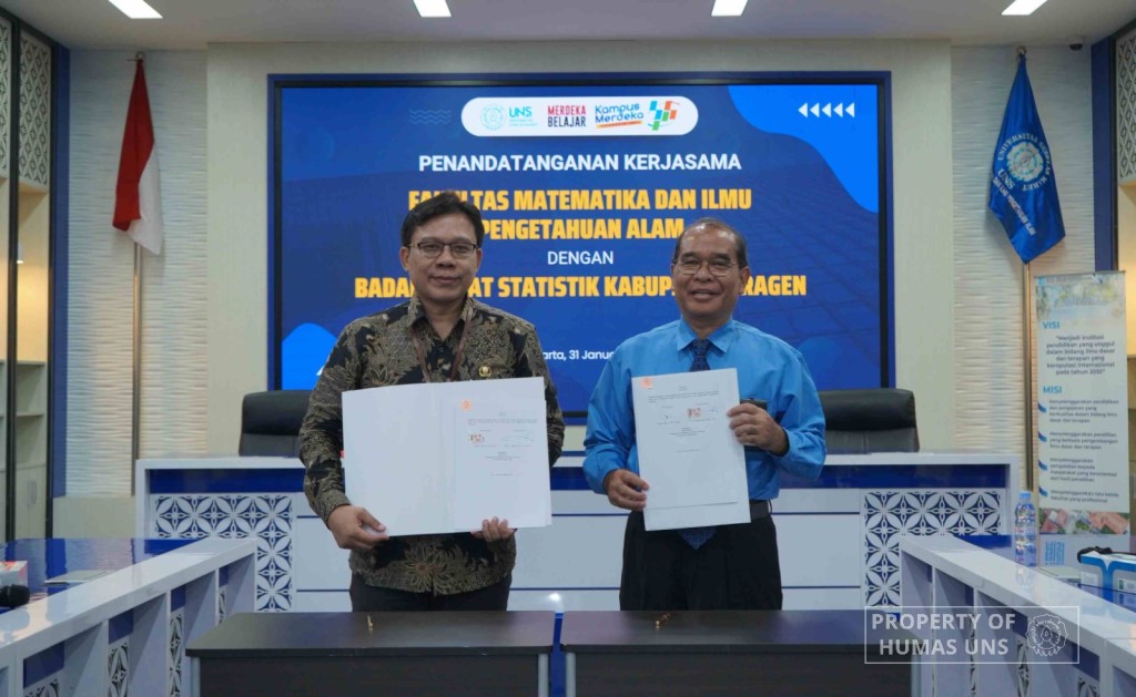 FMIPA UNS Tanda Tangani Perjanjian Kerja Sama dengan BPS Kabupaten Sragen