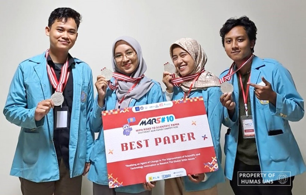 Mahasiswa UNS Raih Best Paper dalam LKTI Southeast Asia Paper Competition 2023