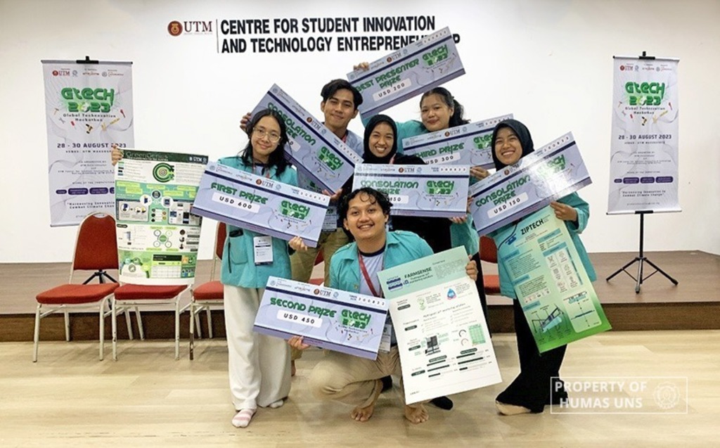 Mahasiswa FT UNS Boyong Tiga Juara dalam ATU-Net GTech 2023 di UTM Malaysia