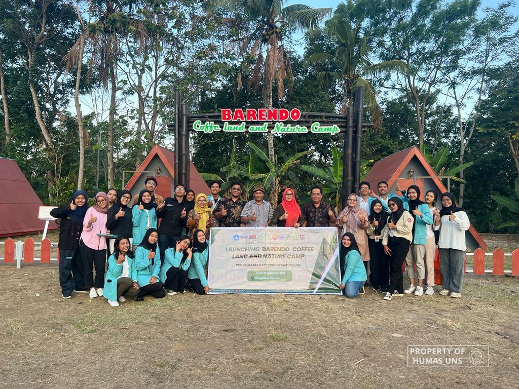 PPK Ormawa KSP “Principium” UNS Wujudkan Pembangunan Barendo Coffee Land and Nature Camp di Desa Banyuanyar, Boyolali
