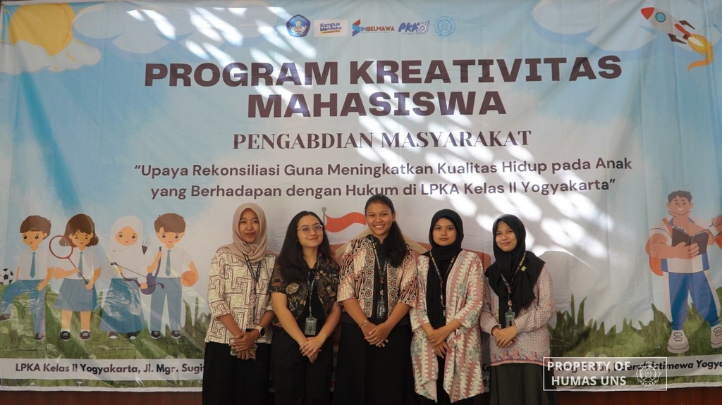 Bersama LPKA Kelas II Yogyakarta, Tim PKM PM UNS Fasilitasi ABH Salurkan Emosi melalui Art Therapy