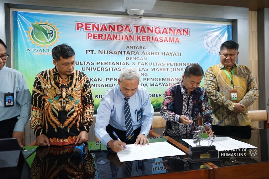 Dua Fakultas di UNS Jalin Kerja Sama dengan PT Nusantara Agro Hayati