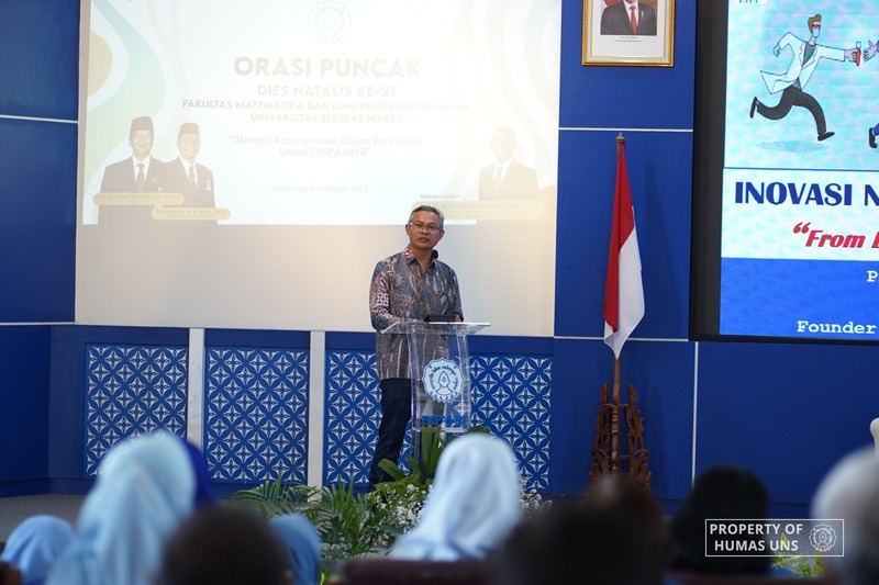 Orasi Puncak Dies Natalis, FMIPA UNS Hadirkan Pakar Nanotech Indonesia