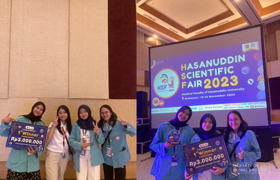 Mahasiswa FK UNS Raih Juara 1 Hasanuddin Scientific Fair
