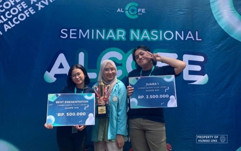 Mahasiswa FT UNS Raih Juara 1 dan Best Presentation LKTIN ALCOFE XVII 2023