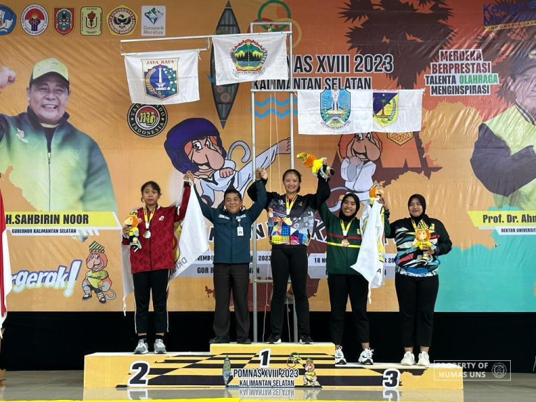 Mahasiswa UNS Raih 9 Emas di Ajang Pomnas XVIII Tahun 2023