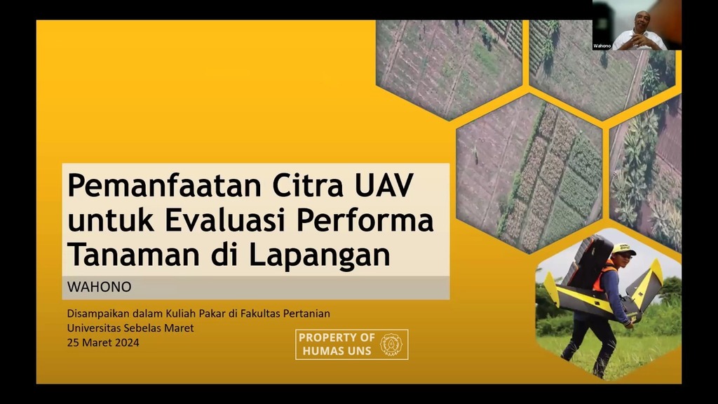 Kuliah Pakar Prodi Agroteknologi FP UNS Bahas Pemanfaatan UAV dalam Pertanian
