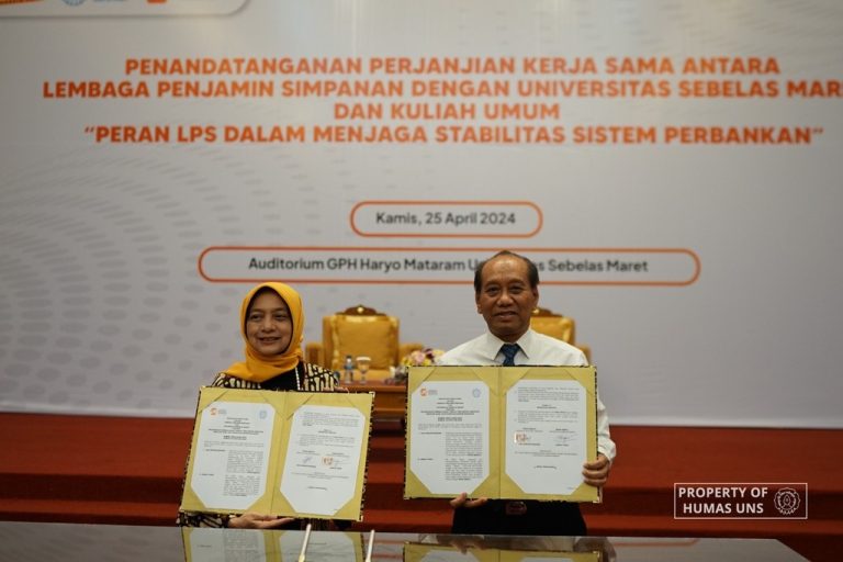 UNS Menandatangani Perjanjian Kerja Sama dengan LPS