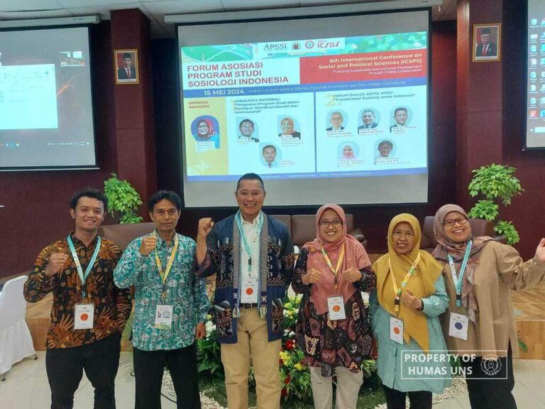 Dosen Sosiologi FISIP UNS Ikuti The 6th ICSPS 2024