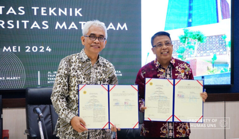 FT UNS Tandatangani Perjanjian Kerja Sama dengan FT Universitas Mataram