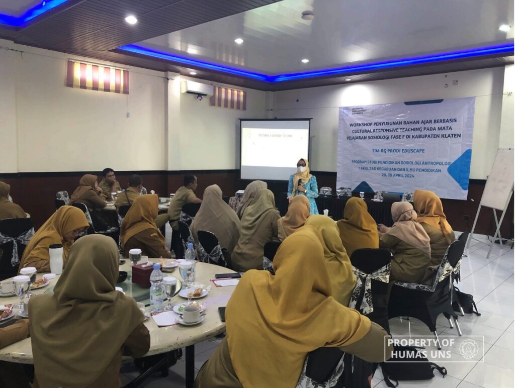 RG Eduscape Prodi Pendidikan Sosiologi Antropologi FKIP UNS Gelar Workshop Penyusunan Bahan Ajar