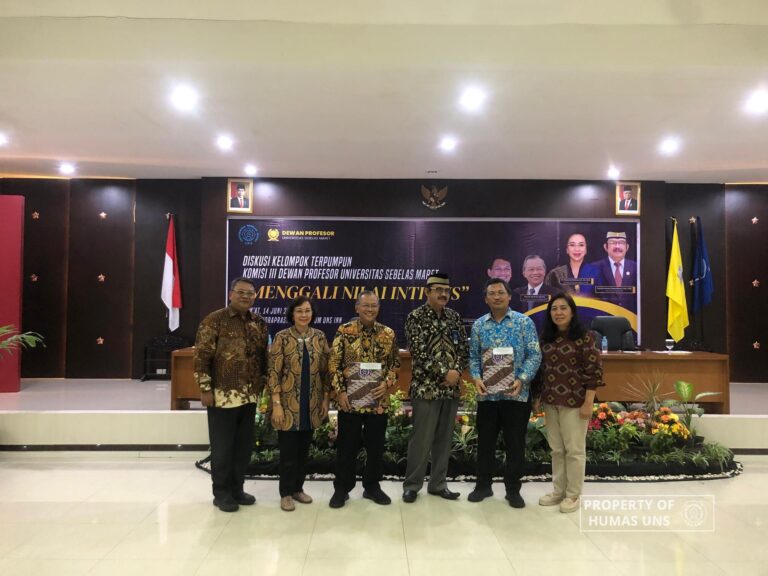 Dewan Profesor UNS Gelar Diskusi Kelompok Terpumpun dengan Tema Menggali Nilai Inti UNS