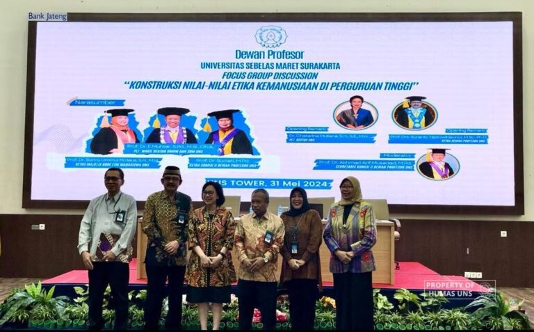 Dewan Profesor UNS Selenggarakan FGD Bertema Konstruksi Nilai Etika Kemanusiaan di Perguruan Tinggi