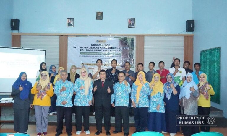 Grup Riset Pendidikan Geografi UNS Selenggarakan Sosialisasi Satuan Pendidikan Aman Bencana