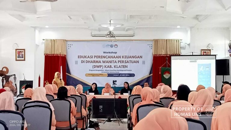 RG Banking dan Finance SV UNS Bekerja Sama dengan DWP Klaten Gelar Workshop Edukasi Perencanaan Keuangan Keluarga