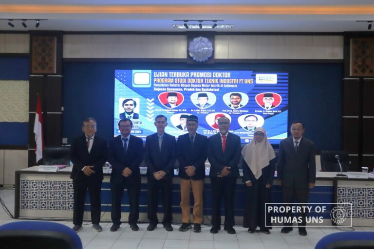 Teliti Motor Listrik, Yuniaristanto Berhasil Raih Gelar Doktor dari UNS
