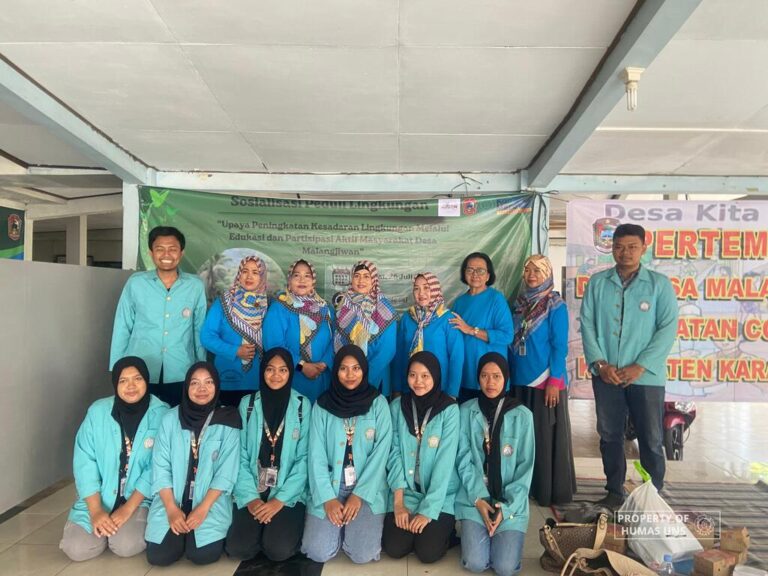 Mahasiswa KKN 61 UNS Gelar Sosialisasi Peduli Lingkungan kepada Masyarakat Desa Malangjiwan, Colomadu, Karanganyar