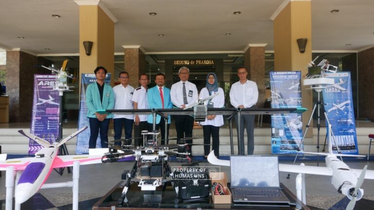 Bengawan UV Team UNS Launching Wahana Terbang Nir Awak Jelang Bertanding di KRTI 2024