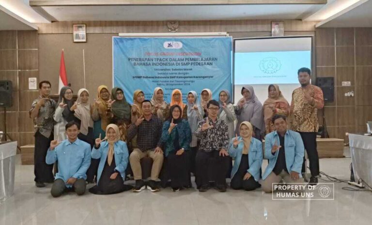 GR Linguistik dan Sastra Terapan UNS Gelar FGD Penerapan TPACK dalam Pembelajaran di SMP Pedesaan di Karanganyar