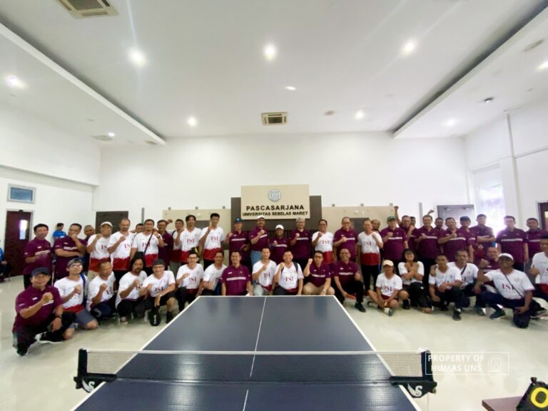 UNS Bersama ISI Surakarta Gelar Pertandingan Persahabatan Tenis Meja