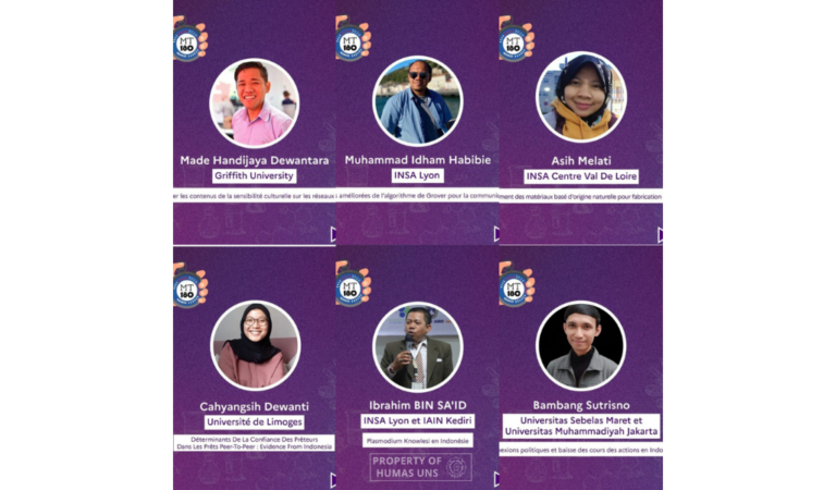 Mahasiswa Program Doktor Ilmu Ekonomi UNS Juara 1 Lomba Disertasi yang Diselenggarakan oleh Kedutaan Prancis
