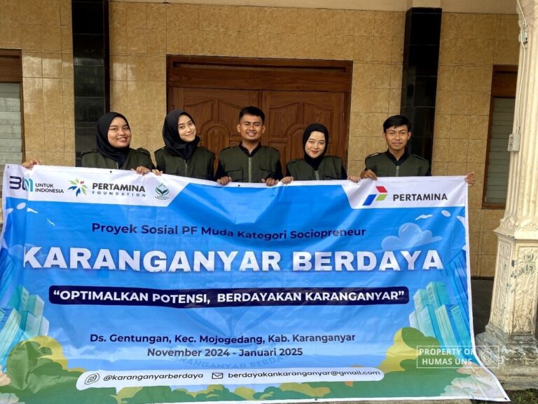 Tingkatkan Regenerasi Petani, Tim Karanganyar Berdaya UNS Menjadi Pemenang Proyek Sosial PF Kategori Sociopreneur