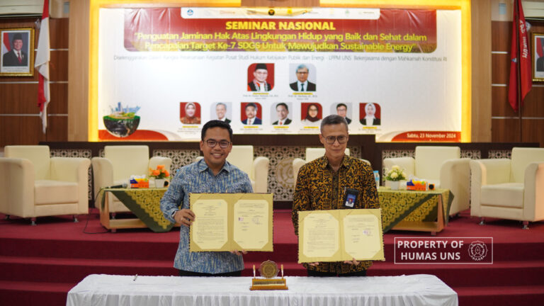 UNS dan Pertamina Foundation Tandatangani Nota Kesepahaman
