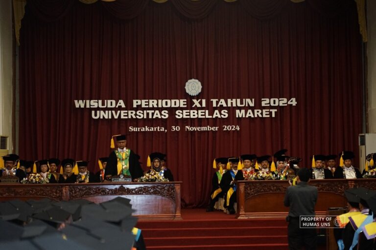 Wisuda UNS Periode XI Tahun 2024 Diikuti 678 Wisudawan